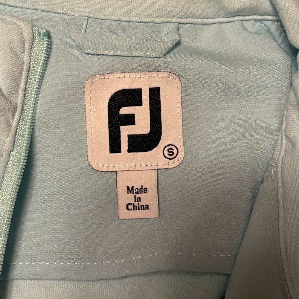 FootJoy Golf Quilted Jacket Women Small Lightweight Zip Athletic Blue - Picture 6 of 7